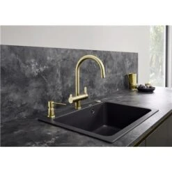 Blanco Distributeur De Savon Lato, 526699 Satin Gold 300 Ml -Aqua Home Magasin distributeur de savon lato 526699 satin gold 300 ml 3