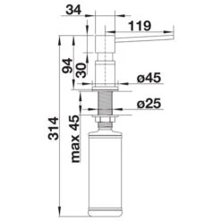 Aqua Home Magasin 47 Aqua Home Magasin -Aqua Home Magasin distributeur de savon lato 526955 blanc soft 300 ml 1