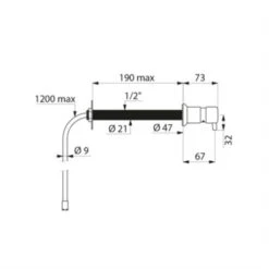 Distributeur De Savon Liquide TC 729150 Mural, Réservoir éloigné 7 Distributeur De Savon Liquide TC 729150 Mural, Réservoir éloigné -Aqua Home Magasin distributeur de savon liquide tc 729150 mural reservoir eloigne 2