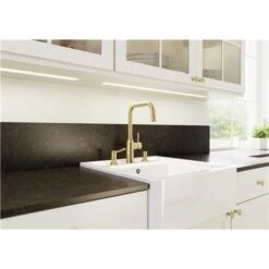 Blanco Distributeur De Savon Livia, 526698 Satin Gold 500 Ml -Aqua Home Magasin distributeur de savon livia 526698 satin gold 500 ml 2