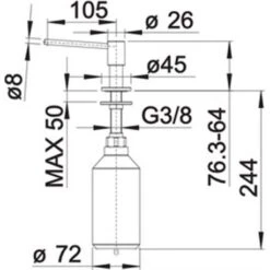 Blanco Distributeur De Savon Piona, 517537 Inox Brossé 300 Ml 8 Blanco Distributeur De Savon Piona, 517537 Inox Brossé 300 Ml -Aqua Home Magasin distributeur de savon piona 517537 inox brosse contenance 500 ml 2