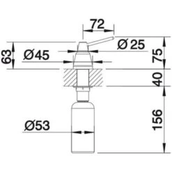 Blanco Distributeur De Savon Tiga, 510769 Chromé 200 Ml -Aqua Home Magasin distributeur de savon tiga 510769 chrome contenance 250 ml 3