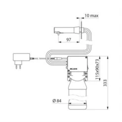 Distributeur électronique De Savon 512051P 1 Litre 7 Distributeur électronique De Savon 512051P 1 Litre -Aqua Home Magasin distributeur electronique de savon 512051p 1 litre 2