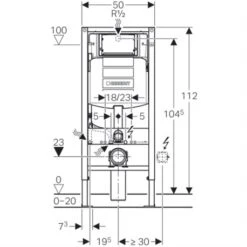 Geberit Bâti-support Duofix WC Suspendu Bâti-support WC Suspendu 112 Cm Simple -Aqua Home Magasin duofix sigma 12 cm up320 en applique 111303005 bati support en applique 3