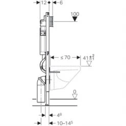 Geberit Bâti-support Duofix WC Suspendu Bâti-support WC Suspendu 112 Cm Simple -Aqua Home Magasin duofix sigma 12 cm up320 en applique 111303005 bati support en applique 4