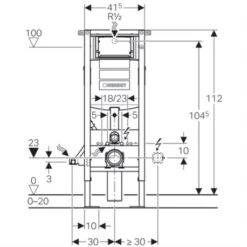 Geberit Bâti-support Duofix WC Suspendu Bâti-support WC Suspendu 112 Cm Autoportant, étroit -Aqua Home Magasin duofix sigma 12 cm up320 etroit autoportant 111389005 bati support etroit et autoportant 3