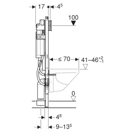 Geberit Bâti-support Duofix WC Suspendu Bâti-support WC Suspendu 112 Cm Adapté PMR 7 Geberit Bâti-support Duofix WC Suspendu Bâti-support WC Suspendu 112 Cm Adapté PMR – Image 5