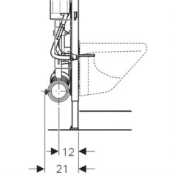 Geberit Bâti-support Duofix WC Suspendu Bâti-support WC Suspendu 112 Cm Adapté PMR, Hauteur Réglable -Aqua Home Magasin duofix sigma up320 hauteur reglable 111396005 bati support avec hauteur reglable 3