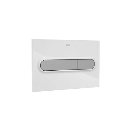 Roca Plaque De Commande Duplo One PL1 Dual Blanc Brillant/chromé Mat 3 Roca Plaque De Commande Duplo One PL1 Dual Blanc Brillant/chromé Mat