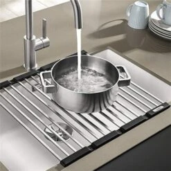 Aqua Home Magasin 18 Blanco Egouttoir Pliable En Inox 238482 460x425 Mm