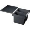 Blanco Poubelle Sous évier Flexon II 50/2, 2 Bacs 19+19 Litres -Aqua Home Magasin flexon ii 50 2 521469 noir