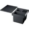 Blanco Poubelle Sous évier Flexon II 50/3, 3 Bacs 19+8+8 Litres -Aqua Home Magasin flexon ii 50 3 521470 noir