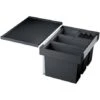Blanco Poubelle Sous évier Flexon II 60/4, 4 Bacs 15+15+6+6 Litres -Aqua Home Magasin flexon ii 60 4 521474 noir