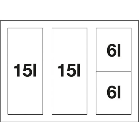 Blanco Poubelle Sous évier Flexon II 60/4, 4 Bacs 15+15+6+6 Litres 6 Blanco Poubelle Sous évier Flexon II 60/4, 4 Bacs 15+15+6+6 Litres – Image 4