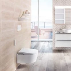 Roca WC Suspendu Inspira In-Wash Blanc Avec Abattant Frein De Chute -Aqua Home Magasin in wash inspira suspendu a803060001 wc lavant suspendu 10