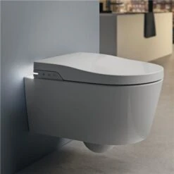 Roca WC Suspendu Inspira In-Wash Blanc Avec Abattant Frein De Chute -Aqua Home Magasin in wash inspira suspendu a803060001 wc lavant suspendu 8