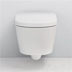 Roca WC Suspendu Inspira In-Wash Blanc Avec Abattant Frein De Chute -Aqua Home Magasin in wash inspira suspendu a803060001 wc lavant suspendu 9