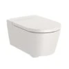 Roca WC Suspendu Inspira Round Beige 37x56x44 Cm, Avec Abattant Frein De Chute -Aqua Home Magasin inspira round a346527650 a80152265b beige 37x56x44 cm