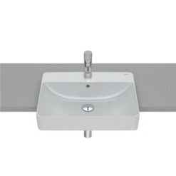 Roca Lavabo Inspira Square 55x42x12 Cm Perle