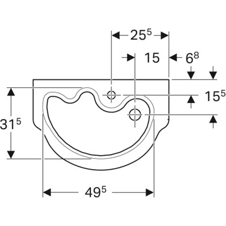 Geberit Lavabo Bambini 60 Cm 4 Geberit Lavabo Bambini 60 Cm – Image 2