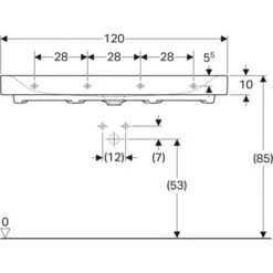 Geberit Lavabo Citterio 120 Cm