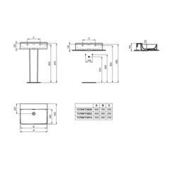 Ideal Standard Lavabo Conca 80x45 Cm Avec Trop-plein, Sans Trou De Robinetterie 11 Ideal Standard Lavabo Conca 80x45 Cm Avec Trop-plein, Sans Trou De Robinetterie -Aqua Home Magasin lavabo conca 80x45 cm avec trop plein sans trou de robinetterie 4