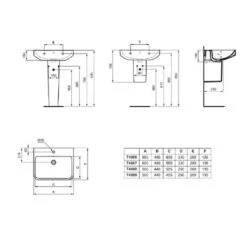 Ideal Standard Lavabo I.Life B 1 Trou 50x44 Cm 13 Ideal Standard Lavabo I.Life B 1 Trou 50x44 Cm -Aqua Home Magasin lavabo ilife b 1 trou 50x44 6