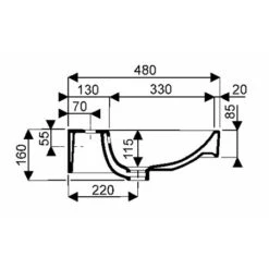 Geberit Lavabo Smyle Square 120 Cm 2 Trous Percés Robinetterie -Aqua Home Magasin lavabo jam 2 vasques 120 cm allia 2 trous perces 2 cuves ref 00135600000 6