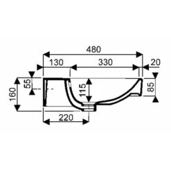 Geberit Lavabo Smyle Square 120 Cm Sans Trou Robinetterie -Aqua Home Magasin lavabo jam 2 vasques 120 cm allia murale 2 cuves ref 00135610000 6