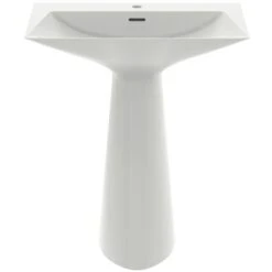 Ideal Standard Lavabo Monobloc Tipo-Z 1 Trou Soie Blanche -Aqua Home Magasin lavabo monobloc 1 trou de robinetterie soie blanche tipo z 2