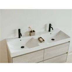 Roca Lavabo Ona 120x46 Cm Blanc Mat -Aqua Home Magasin lavabo ona 120x46 cm blanc mat 2