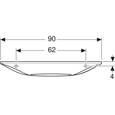 Geberit Lavabo ONE 90 Cm, Sans Trop-plein Cache Blanc Brillant 3 Geberit Lavabo ONE 90 Cm, Sans Trop-plein Cache Blanc Brillant
