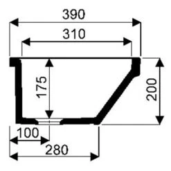 Geberit Lavabo Publica 100 Cm Sans Trou Ni Trop Plein -Aqua Home Magasin lavabo publica 100 cm sans trou ni trop plein 1