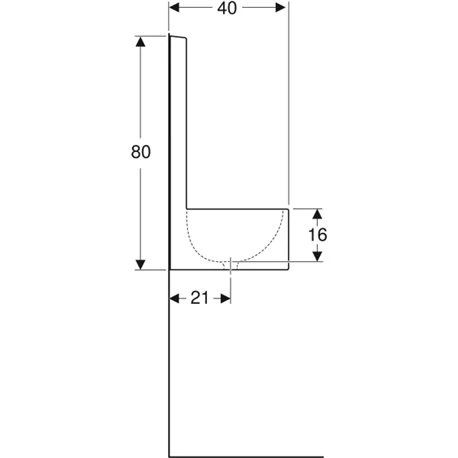 Geberit Lavabo Publica 50 Cm Profondeur 40 Cm Avec Dossier 4 Geberit Lavabo Publica 50 Cm Profondeur 40 Cm Avec Dossier – Image 2