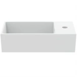 Ideal Standard Lave-mains Extra 45x25 Cm Soie Blanche, Version Droite -Aqua Home Magasin lave mains extra 45x25 cm soie blanche version droite 1