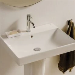 Roca Lave-mains Ona Blanc Mat 40x32 Cm -Aqua Home Magasin lave mains ona blanc mat 40x32 cm 2