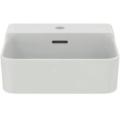 Ideal Standard Lave-mains Conca 40x30 Cm Avec Trop-plein Et Trou De Robinetterie Blanc Brillant -Aqua Home Magasin lave mains t369501 avec trop plein avec trou blanc brillant 3