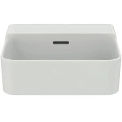 Ideal Standard Lave-mains Conca 40x35 Cm Avec Trop-plein Et Sans Trou De Robinetterie Blanc Brillant -Aqua Home Magasin lave mains t381101 avec trop plein sans trou blanc brillant 3