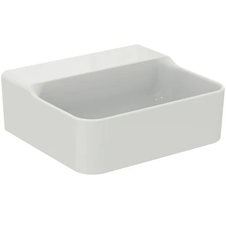 Ideal Standard Lave-mains Conca 40x35 Cm Sans Trop-plein Et Sans Trou De Robinetterie Blanc Brillant 4 Ideal Standard Lave-mains Conca 40x35 Cm Sans Trop-plein Et Sans Trou De Robinetterie Blanc Brillant – Image 2