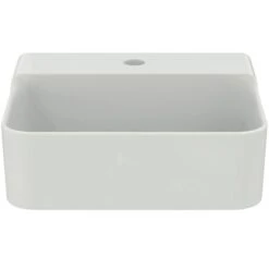 Ideal Standard Lave-mains Rectifié Conca Sans Trop-plein Et Avec Trou De Robinetterie Blanc Brillant -Aqua Home Magasin lave mains t387801 sans trop plein avec trou blanc brillant 3