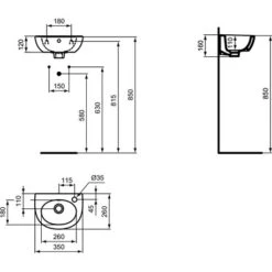 Lave-mains Ulysse 35x26 Cm Simple 6 Lave-mains Ulysse 35x26 Cm Simple -Aqua Home Magasin lave mains ulysse e898501 35x26 cm simple 1