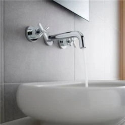 Roca Mélangeur Lavabo Loft Chromé H 70 Mm 7 Roca Mélangeur Lavabo Loft Chromé H 70 Mm -Aqua Home Magasin loft melangeur fixation murale avec bec de 190 ou 155 mm a5a4743c00 bec de 190 200x236 3