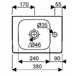 Geberit Lave-mains ICon 38 Cm Cuve à Gauche -Aqua Home Magasin lovely 38 cm 00103920000 cuve a gauche sans trop plein 6