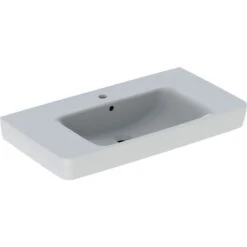 Geberit Lavabo Renova Plan 90 Cm 1 Trou Robinetterie Et 1 Trop-plein -Aqua Home Magasin lovely de 90 cm allia cuve a droite longueur de 90 cm ref 00146700000 3