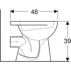 Geberit WC à Poser Publica Avec Bride 6 Litres -Aqua Home Magasin lovely rimfree wc 08339600000101 fermeture ralentie 3