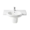 Roca Lavabo Meridian 85x46x15 Cm Blanc Brillant -Aqua Home Magasin meridian n lavabo roca a32724d000 850 mm x 460 mm x 150 mm 1 trou perce 2 trous preperces