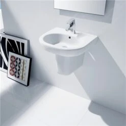 Roca Lave-mains Meridian 45x42 Cm 7 Roca Lave-mains Meridian 45x42 Cm -Aqua Home Magasin meridian n lave main mural a32724500 1 trou perce 2 trous preperces 2