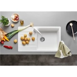 Blanco Mitigeur Cuisine Mida-S 521457 Blanc 15 Blanco Mitigeur Cuisine Mida-S 521457 Blanc -Aqua Home Magasin mida s silgranit 521457 blanc silgranit 6