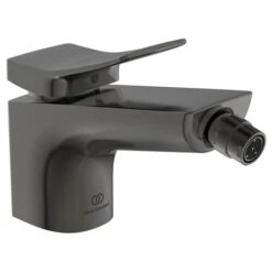 Ideal Standard Robinet Bidet Check Gris Magnétique, Avec Tirette Et Vidage Bonde Métal
