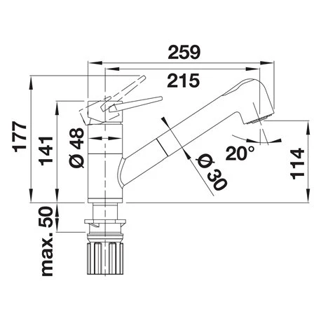 Mitigeur Cuisine Blancowega-S II 526982 Blanc Soft/chromé 4 Mitigeur Cuisine Blancowega-S II 526982 Blanc Soft/chromé – Image 2